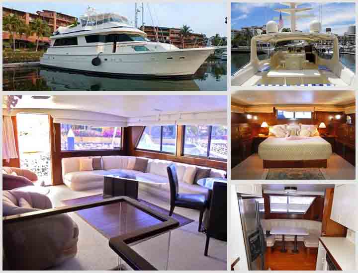 70' Hatteras Yacht Puerto Vallarta Mexico Aycht Charters and Boat rentals