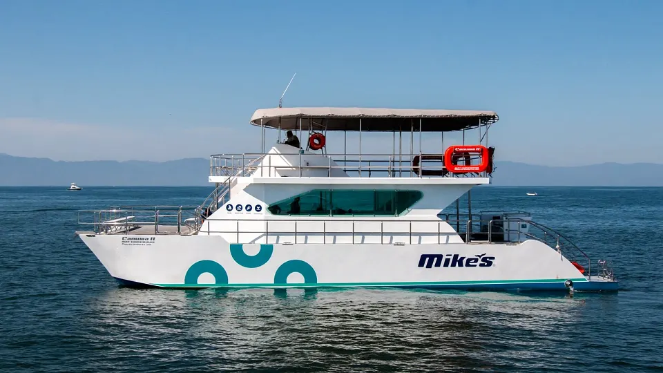 Catamaran 72 cruising on the bay