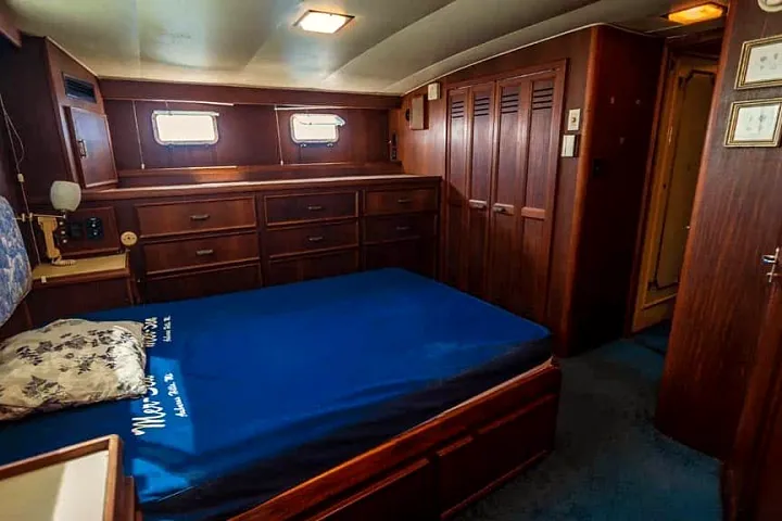 Cabin aboard the Hatteras 61