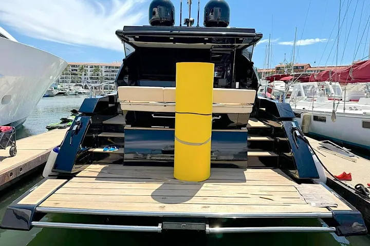 Swim platform at the stern of the Rio 58