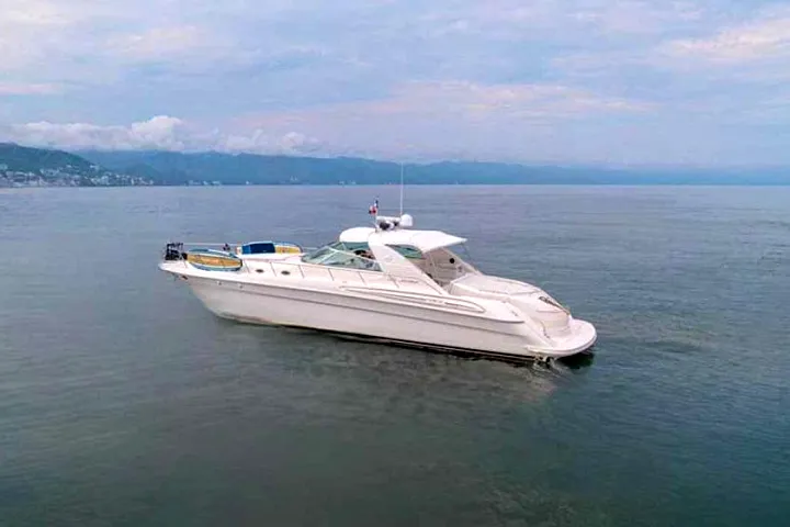 The Sea Ray 60 on the water