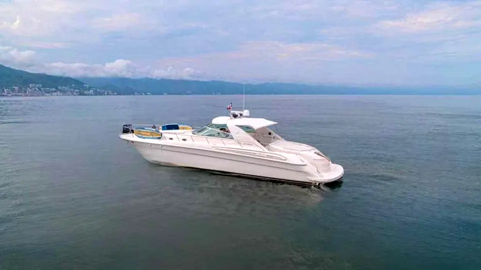 The Sea Ray 60 on the water